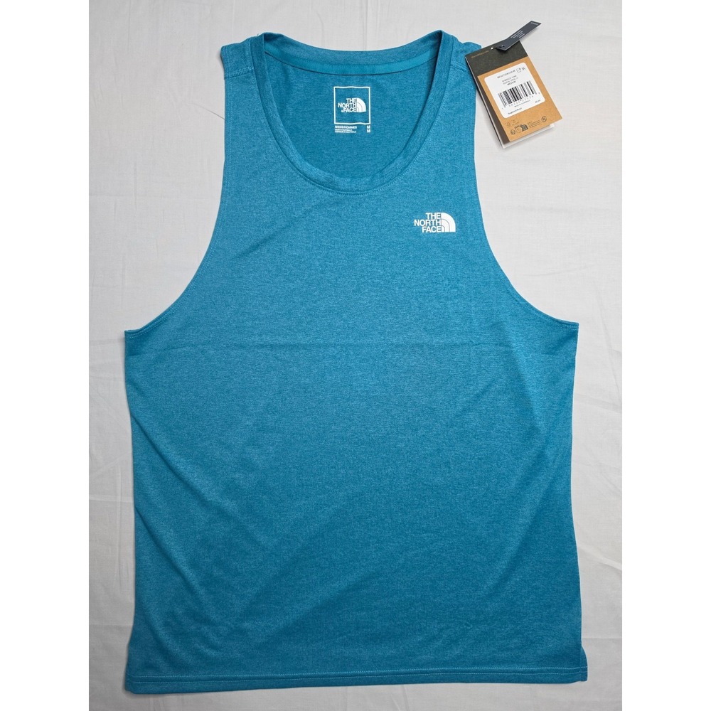 The North Face Flashdry Breeze Tank Top Men's Medium Blue Size Slit Athleisure